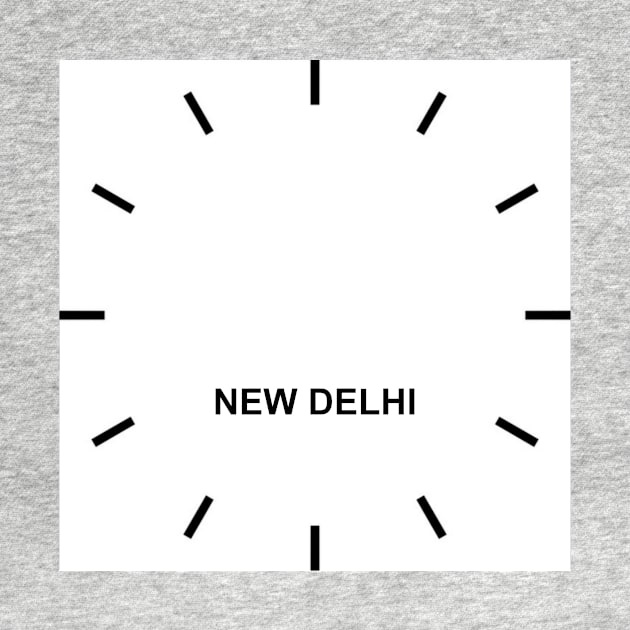 NEW DELHI Time Zone Wall clock by ghjura